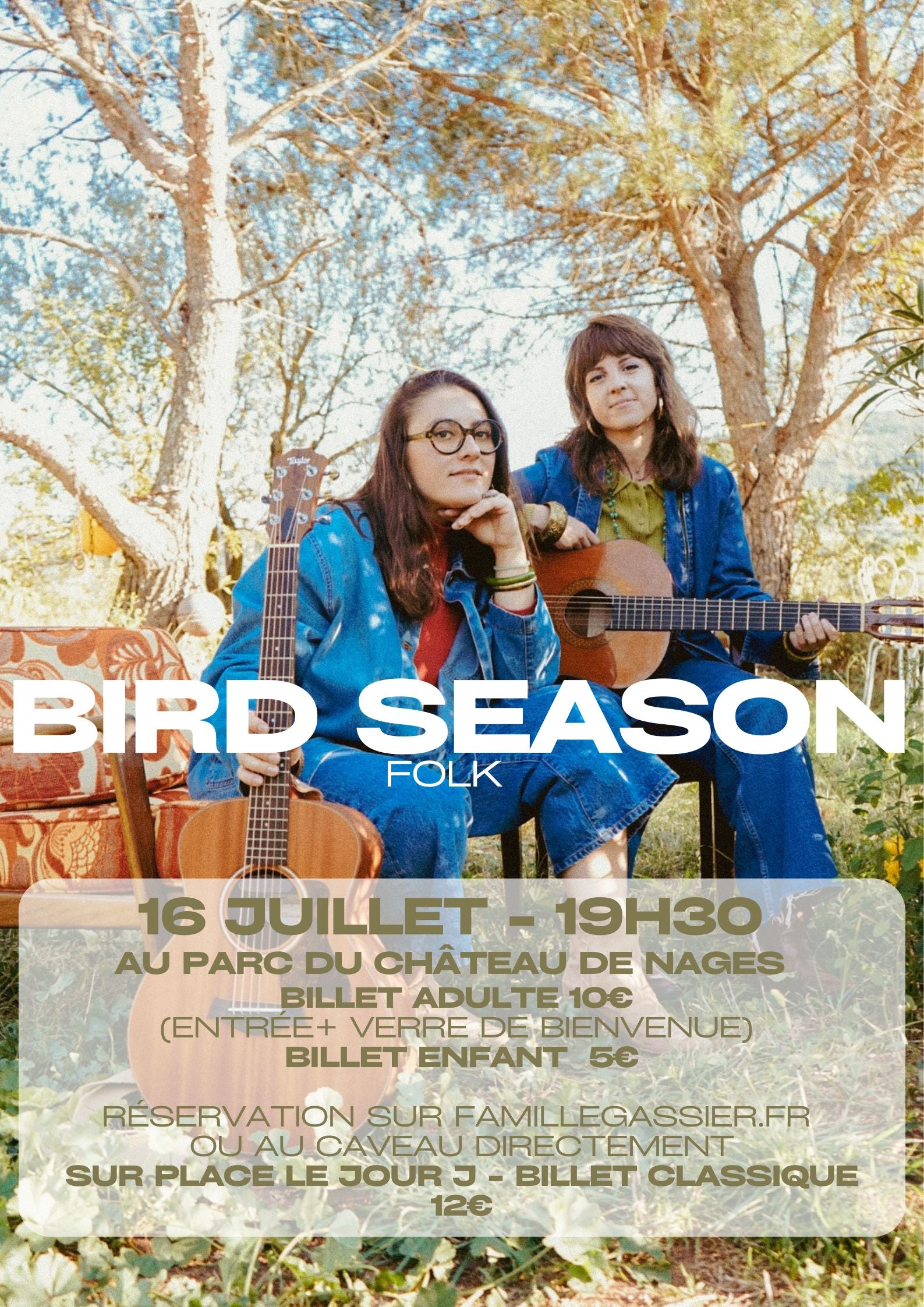 16 Juillet - Concert Folk avec Bird Season